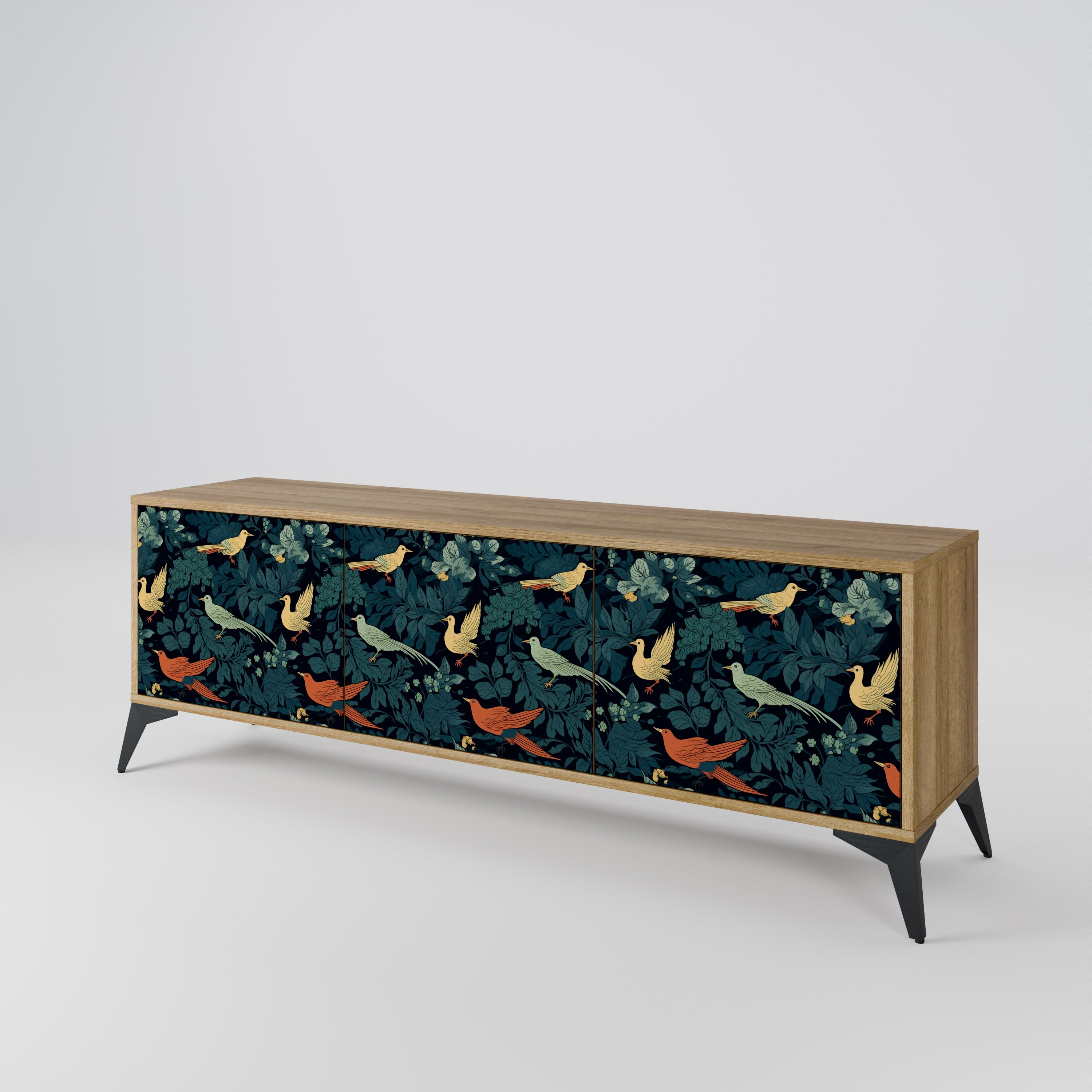 FOWL ORNAMENT Mueble de TV de 3 Puertas