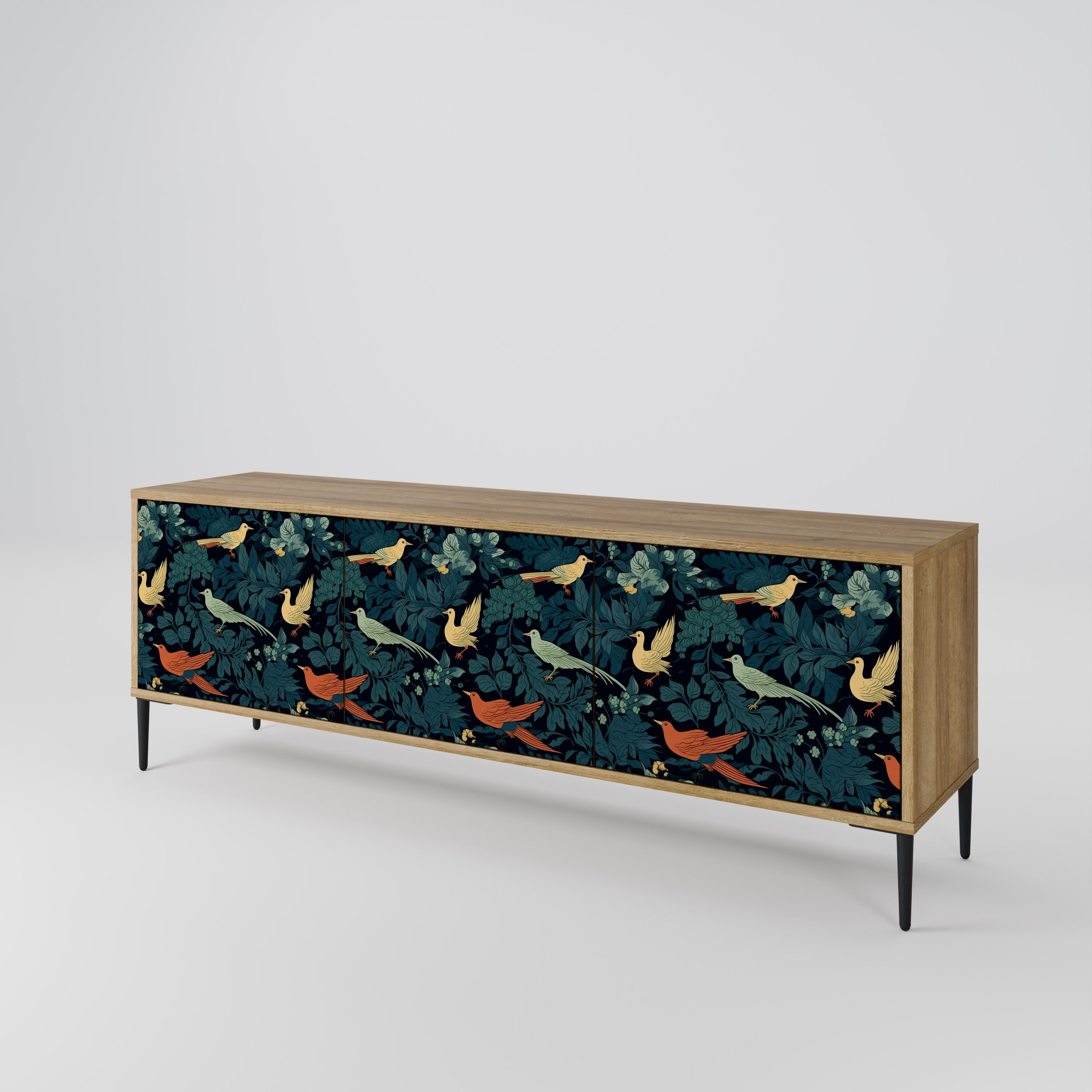 FOWL ORNAMENT Mueble de TV de 3 Puertas