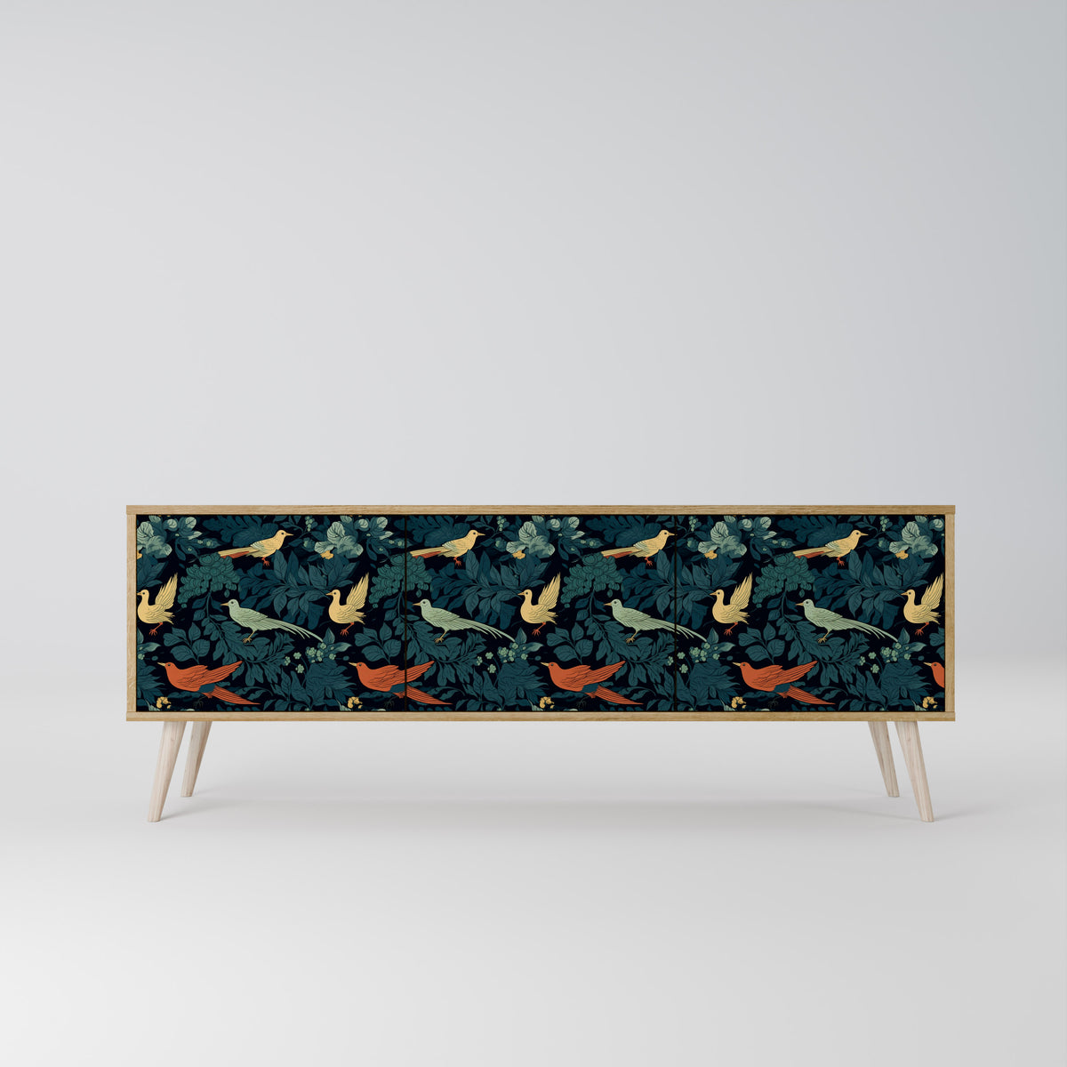 FOWL ORNAMENT Mueble de TV de 3 Puertas