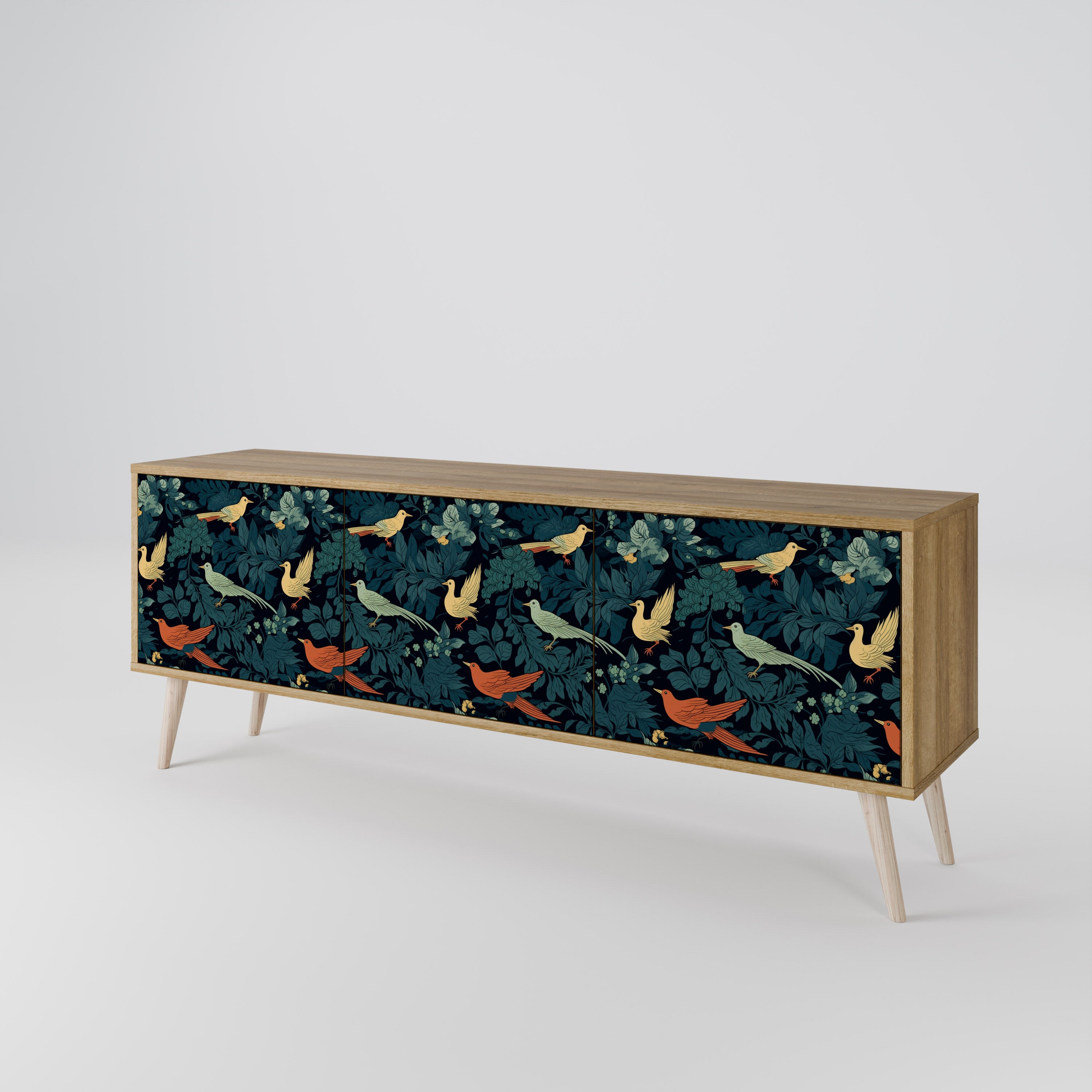 FOWL ORNAMENT Mueble de TV de 3 Puertas