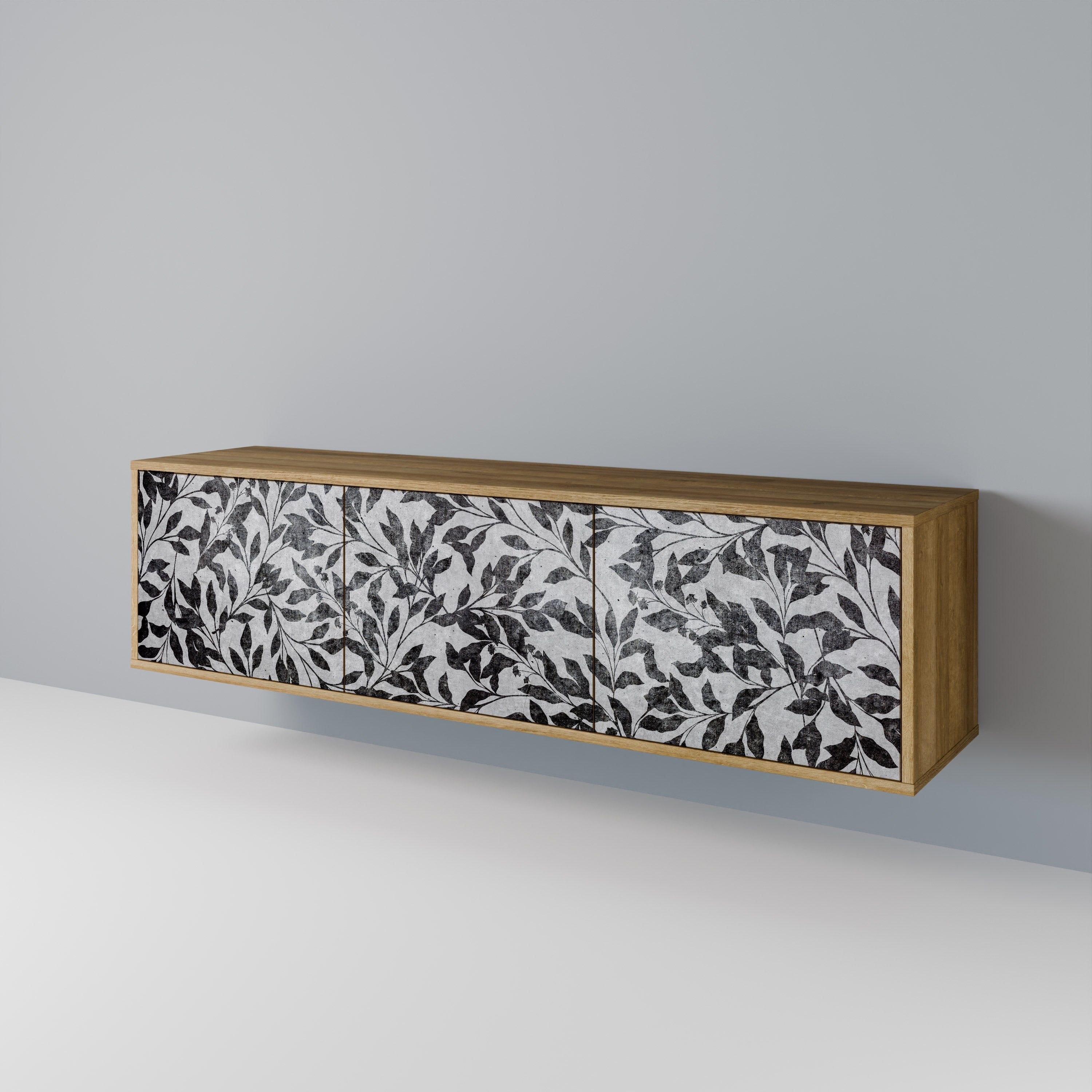 CHARCOAL SPROUT Mueble de TV de 3 Puertas