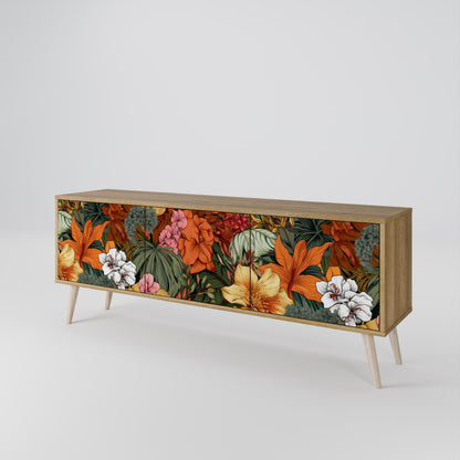 RADIANT FLORA Mueble de TV de 3 Puertas