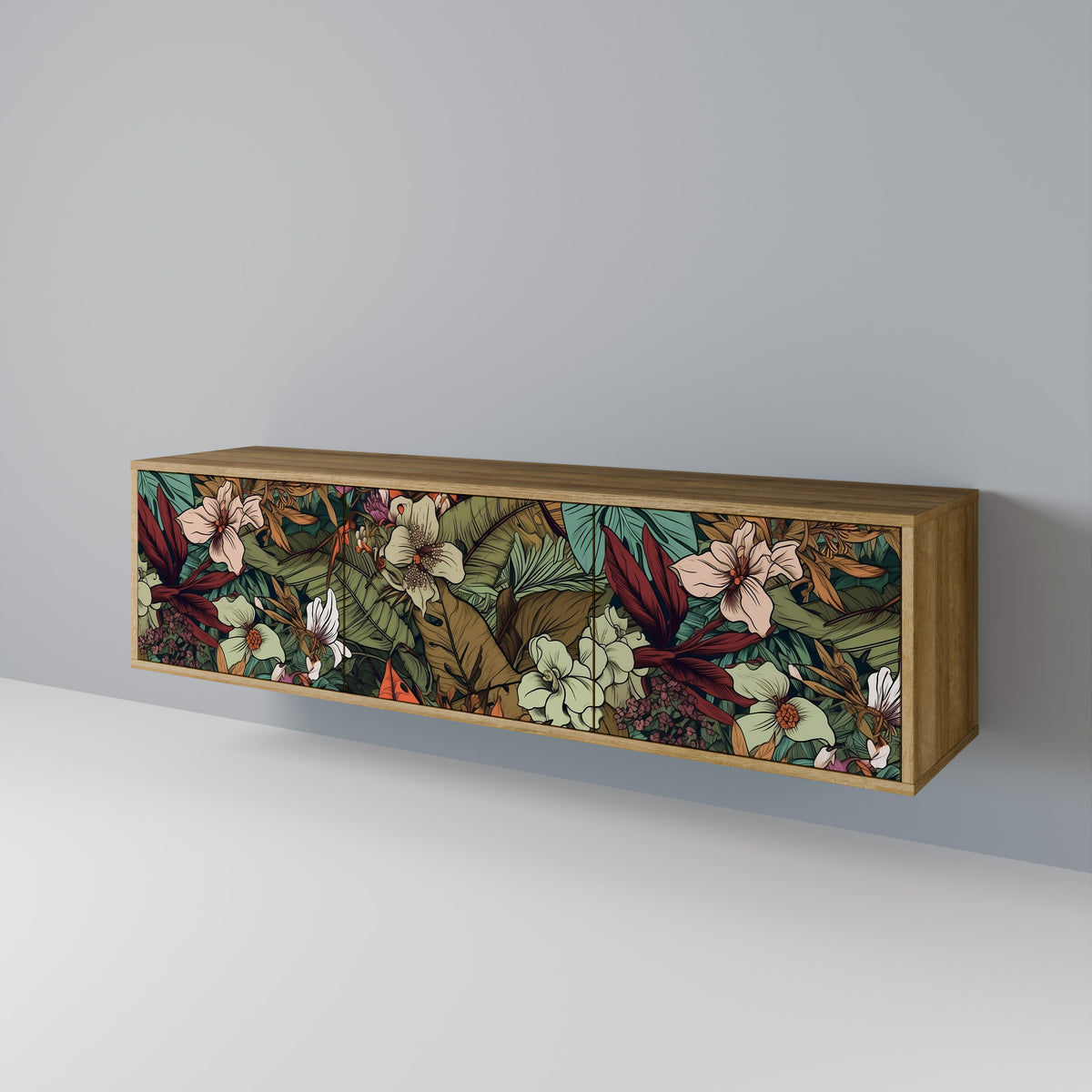 BOTANICAL EMERGENCE Mueble de TV de 3 Puertas