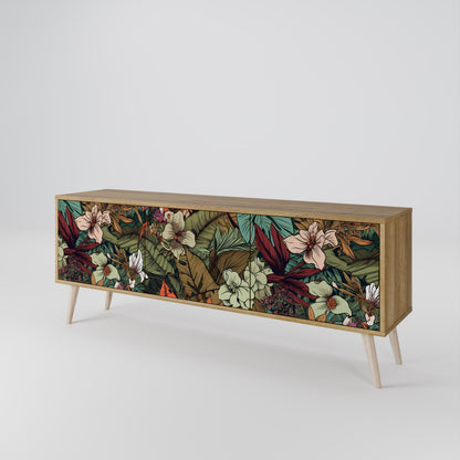 BOTANICAL EMERGENCE Mueble de TV de 3 Puertas