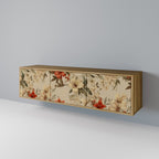 BLOOMING HARMONY 3-Door TV Stand in Oak Effect