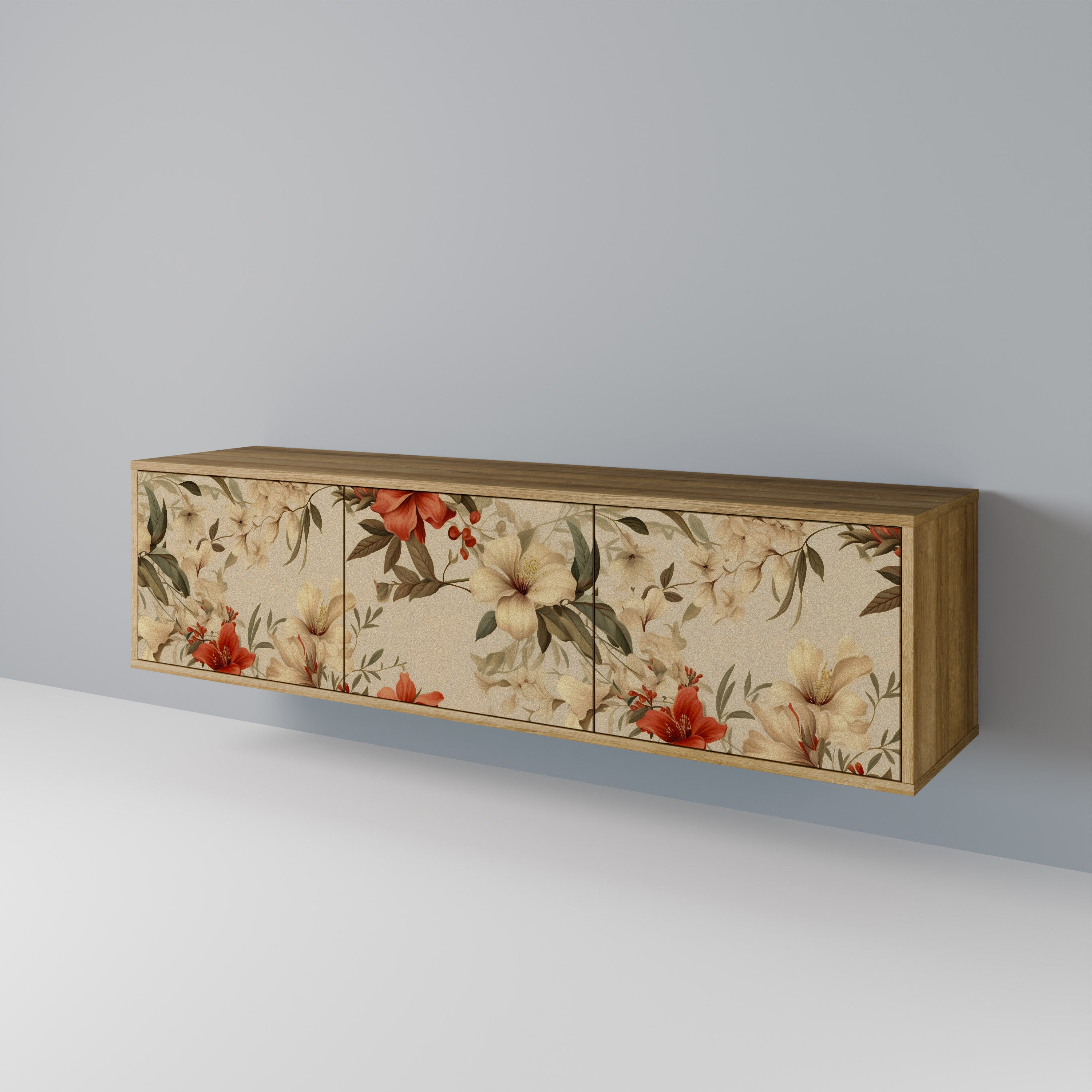 BLOOMING HARMONY Mueble de TV de 3 Puertas