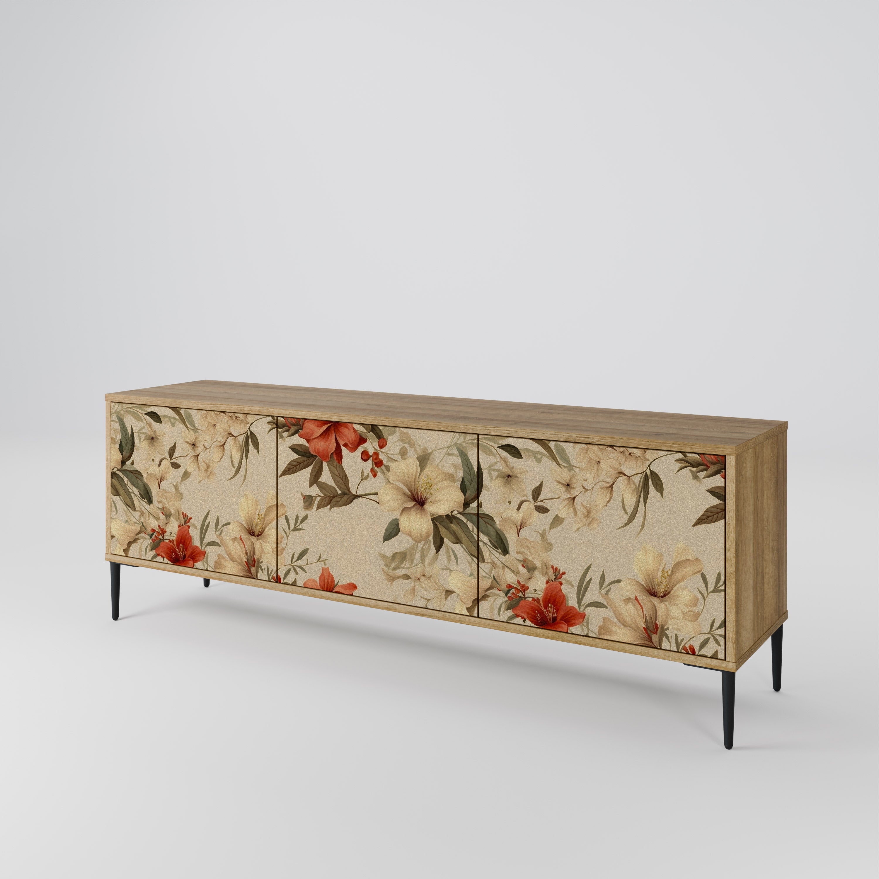 BLOOMING HARMONY Mueble de TV de 3 Puertas