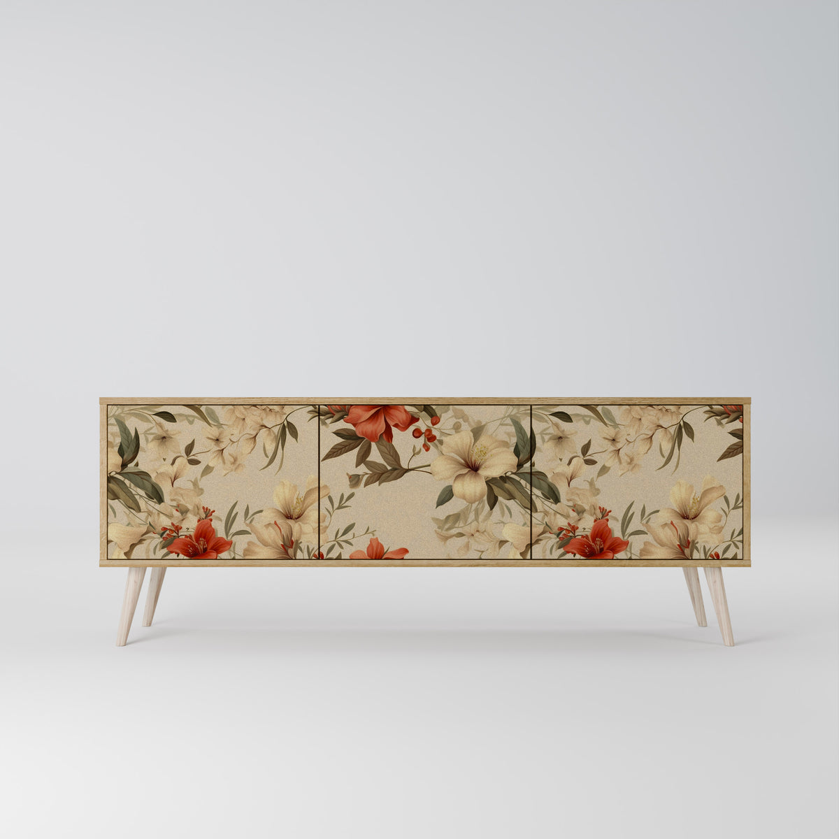 BLOOMING HARMONY Mueble de TV de 3 Puertas