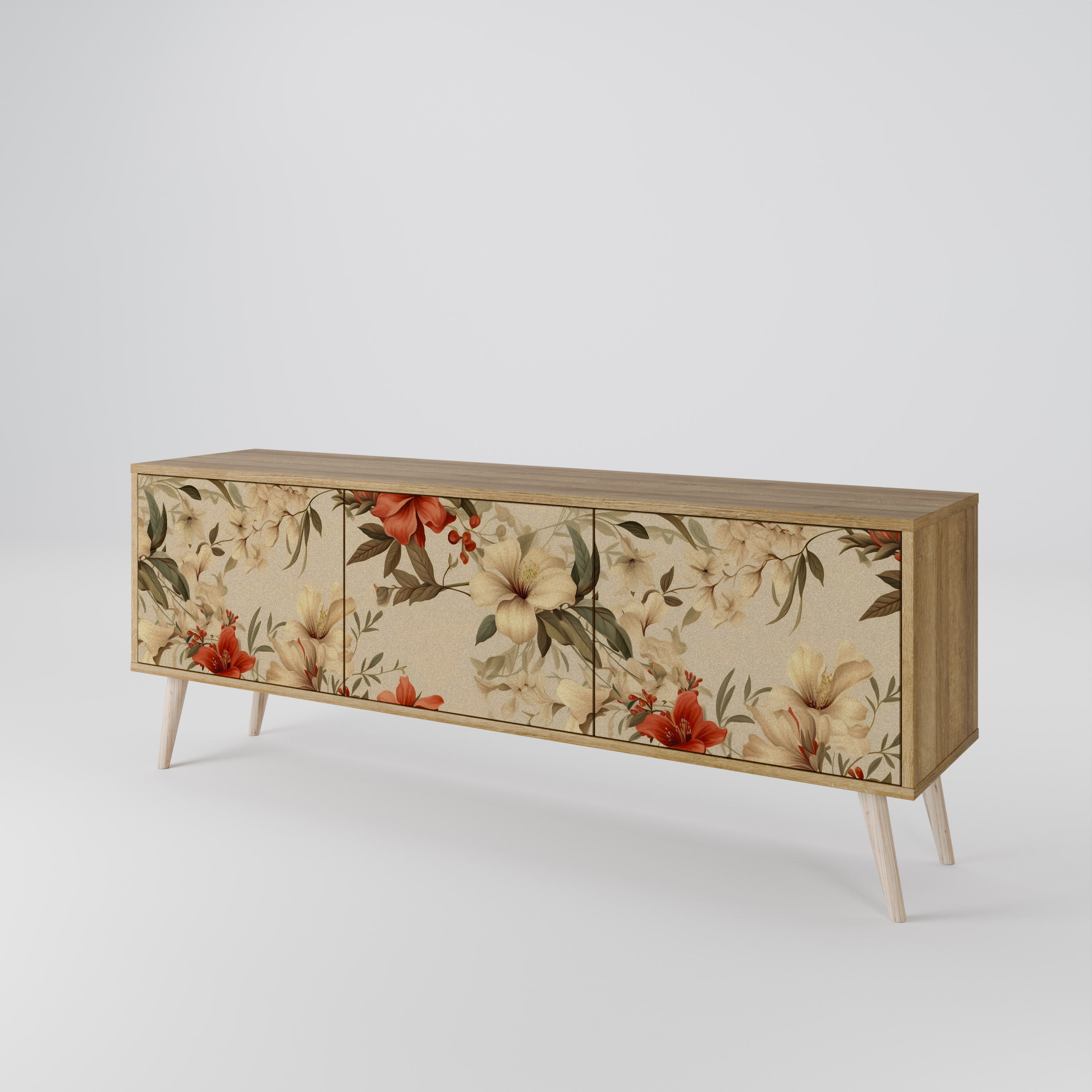 BLOOMING HARMONY Mueble de TV de 3 Puertas