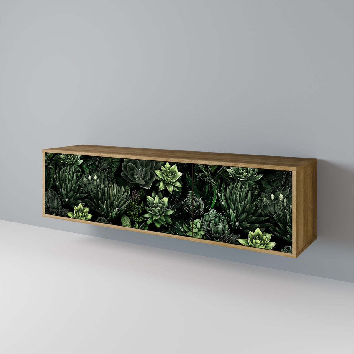 SUCCULENT JUNGLE Mueble de TV de 3 Puertas