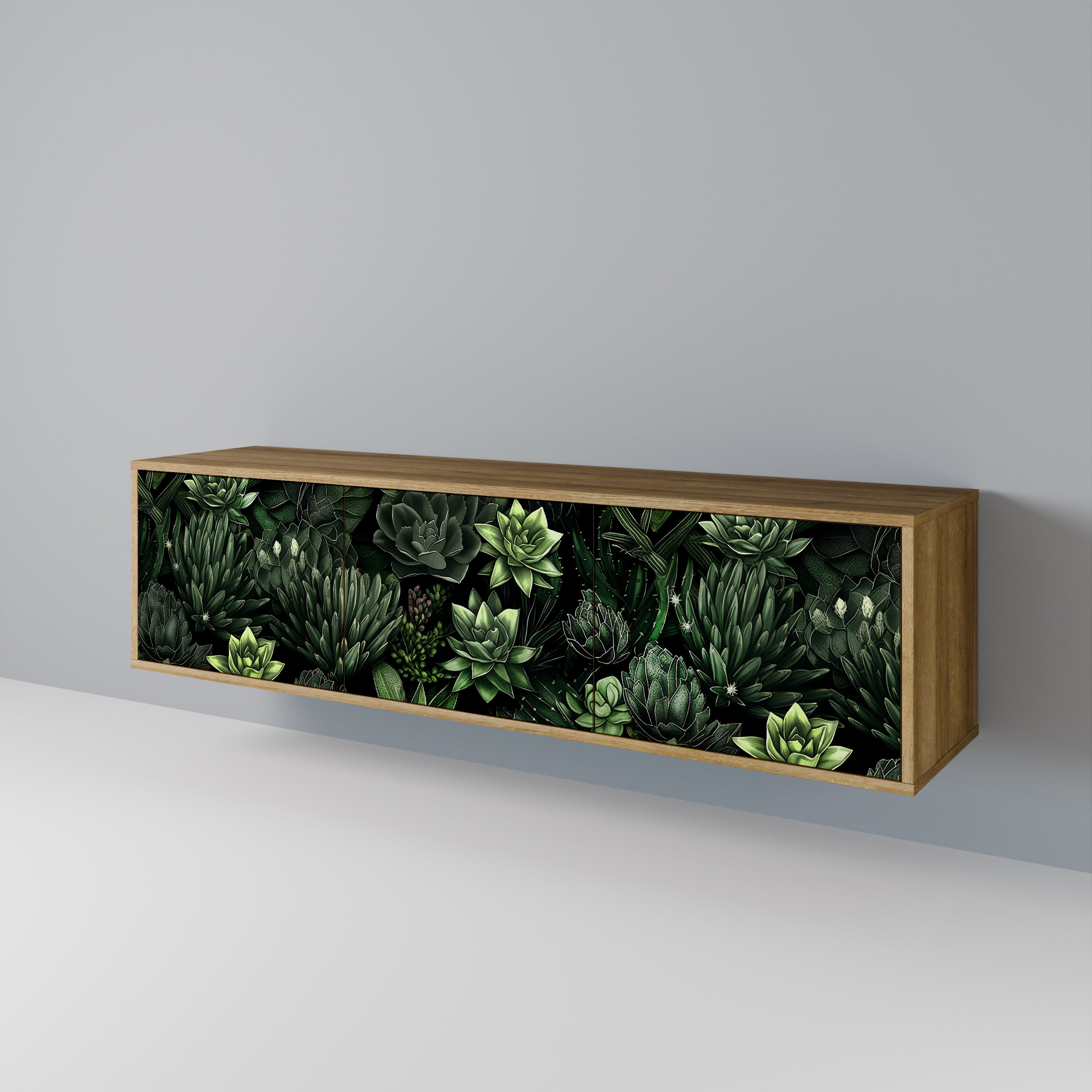 SUCCULENT JUNGLE Mueble de TV de 3 Puertas