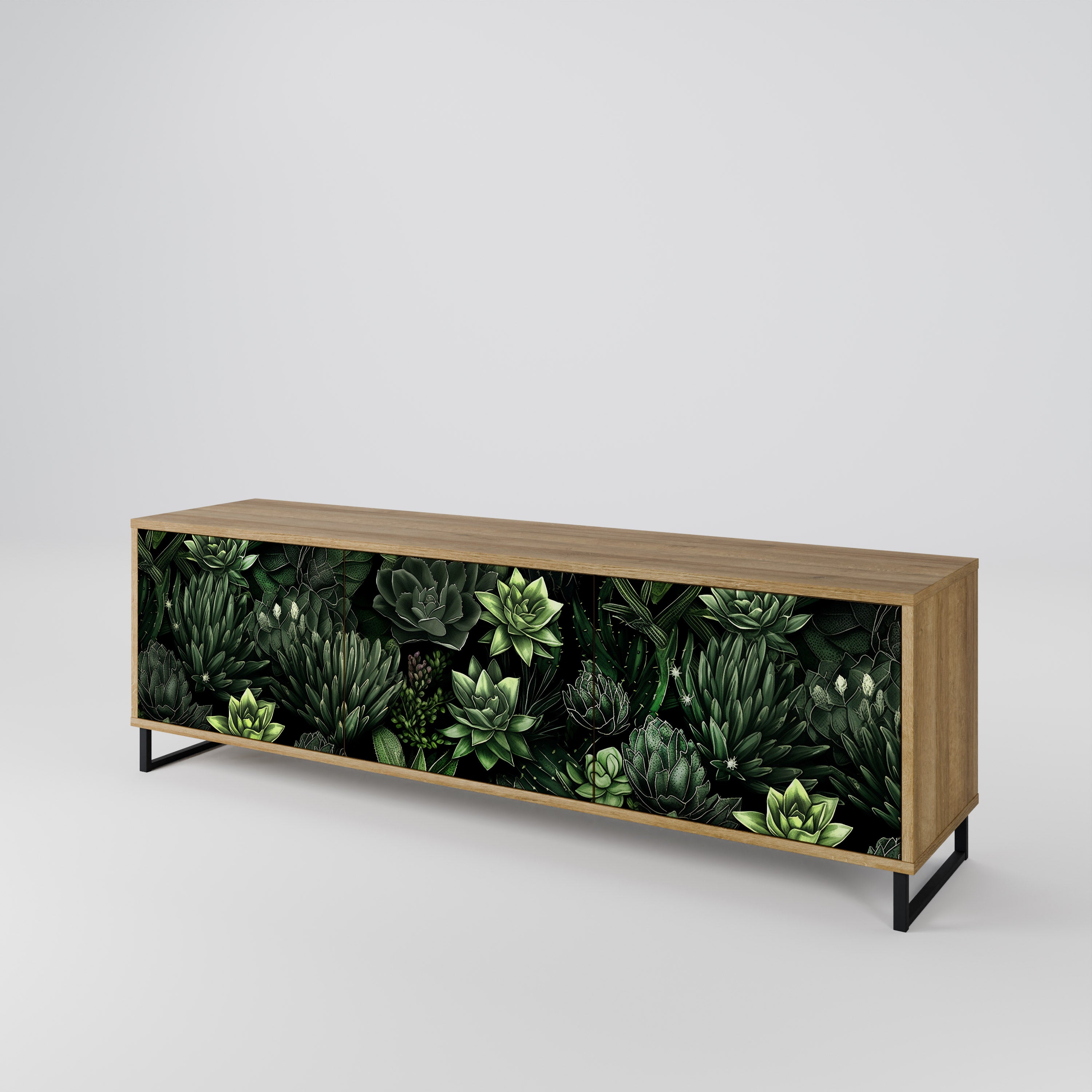 SUCCULENT JUNGLE Mueble de TV de 3 Puertas