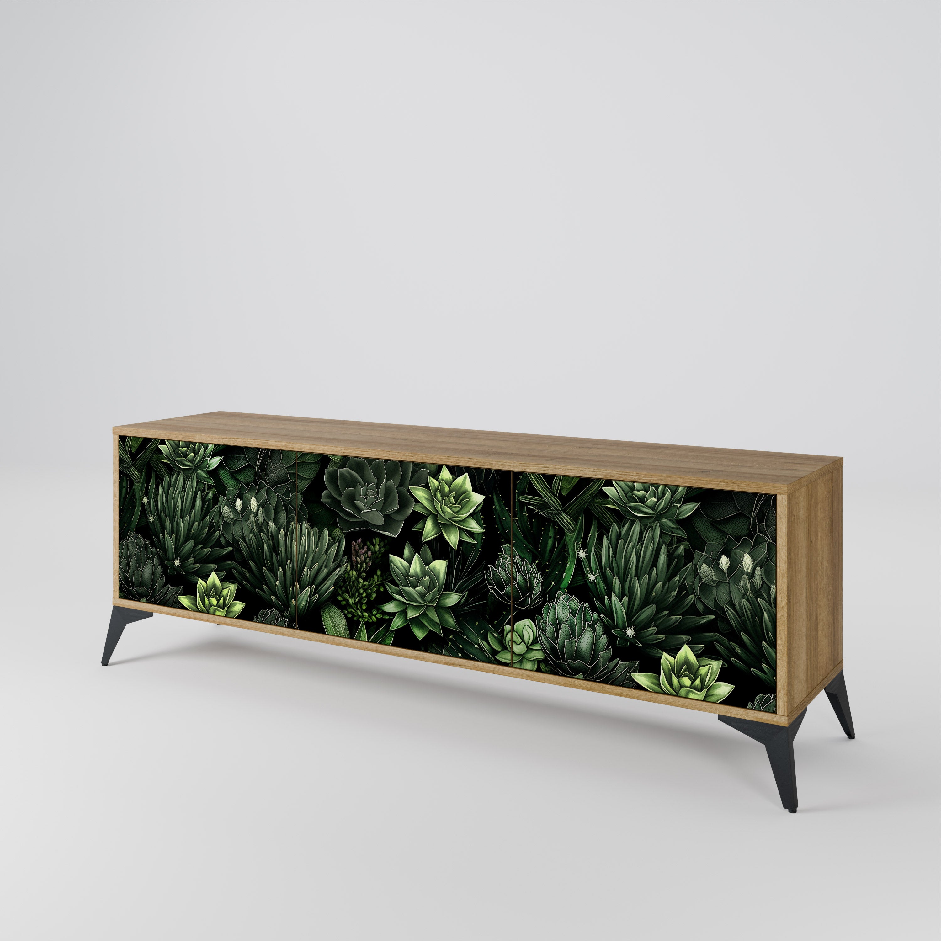SUCCULENT JUNGLE Mueble de TV de 3 Puertas