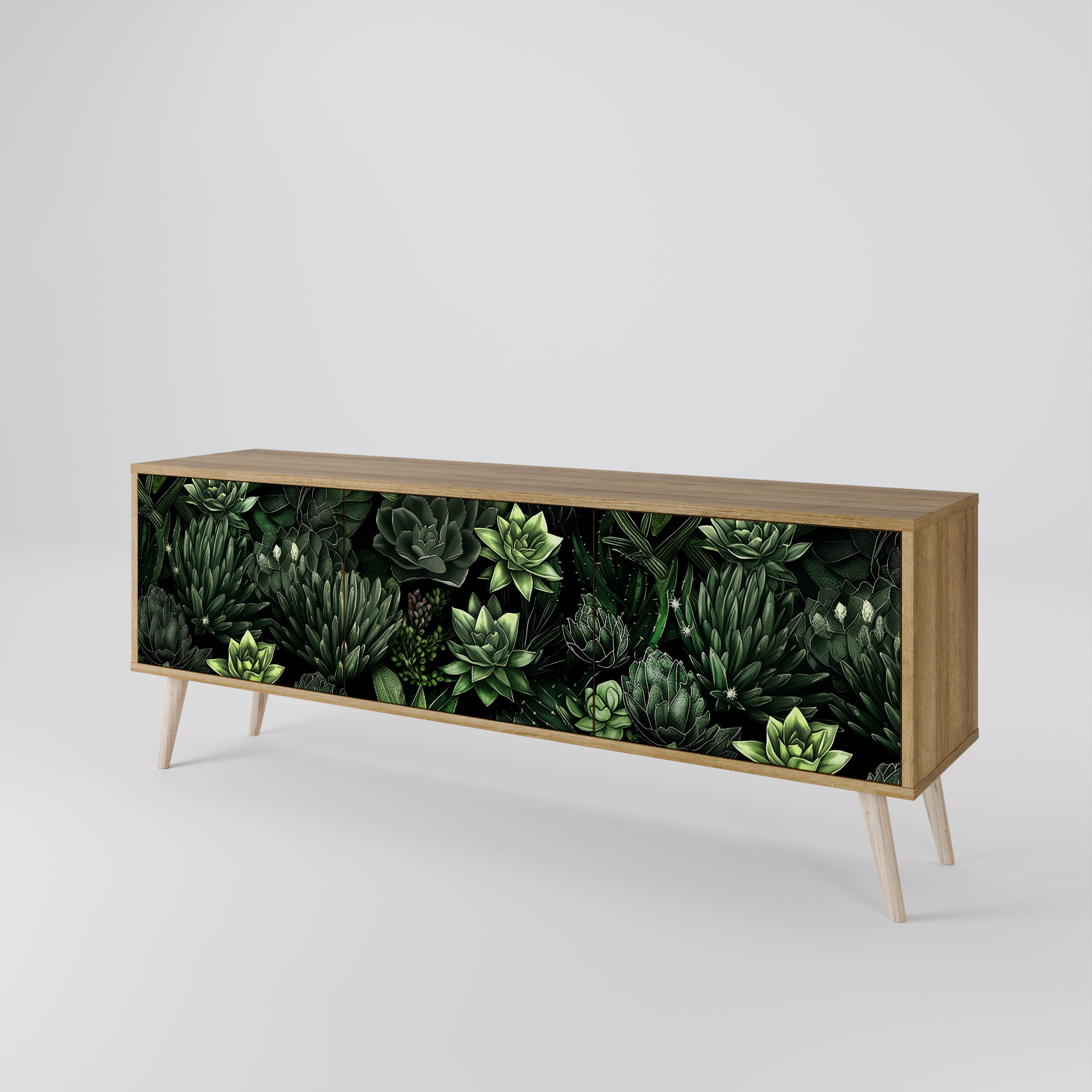 SUCCULENT JUNGLE Mueble de TV de 3 Puertas