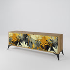 SUNKISSED LILY 3-Door TV Stand in Oak Effect