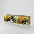 SUNKISSED LILY 3-Door TV Stand in Oak Effect