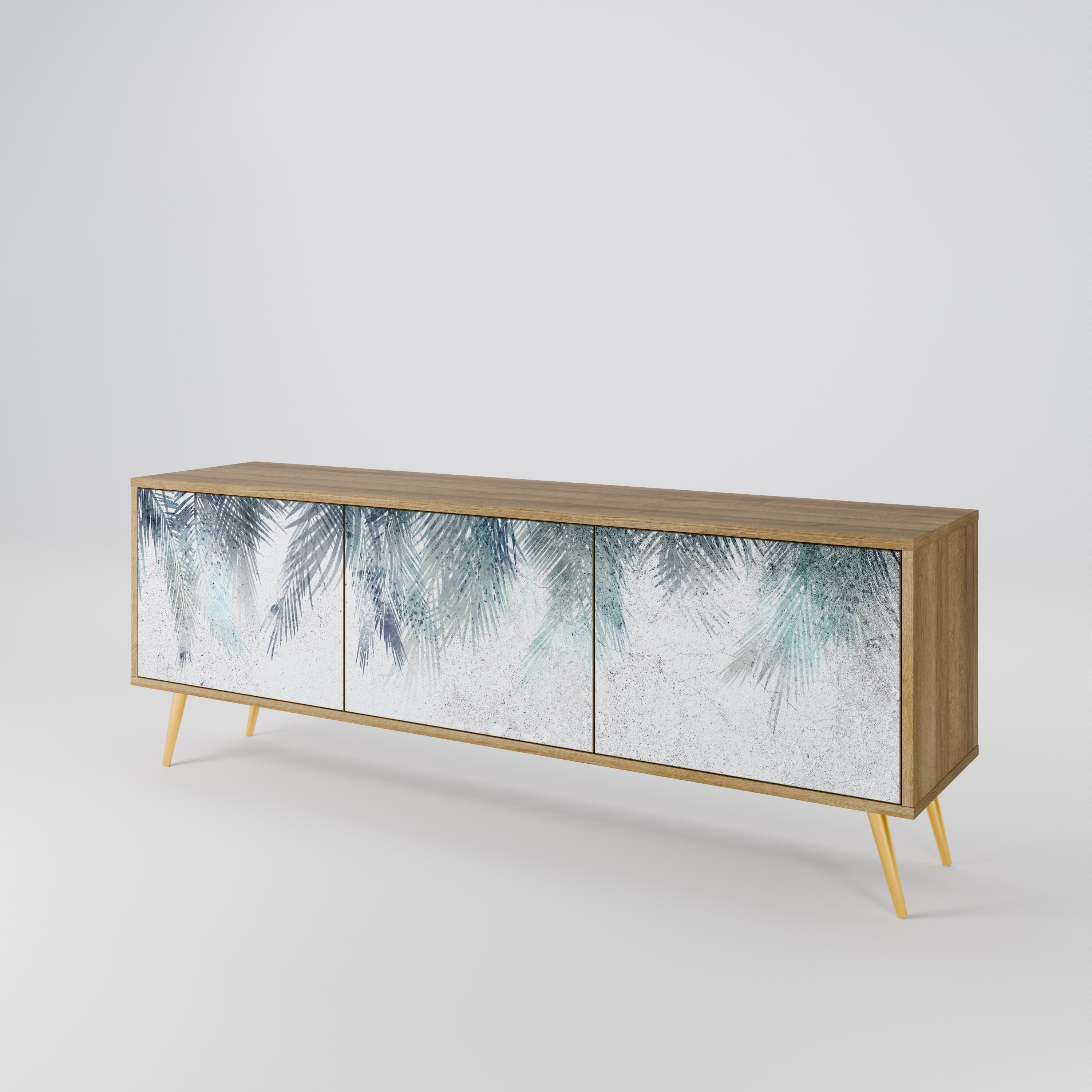 PALM VEIL Mueble de TV de 3 Puertas