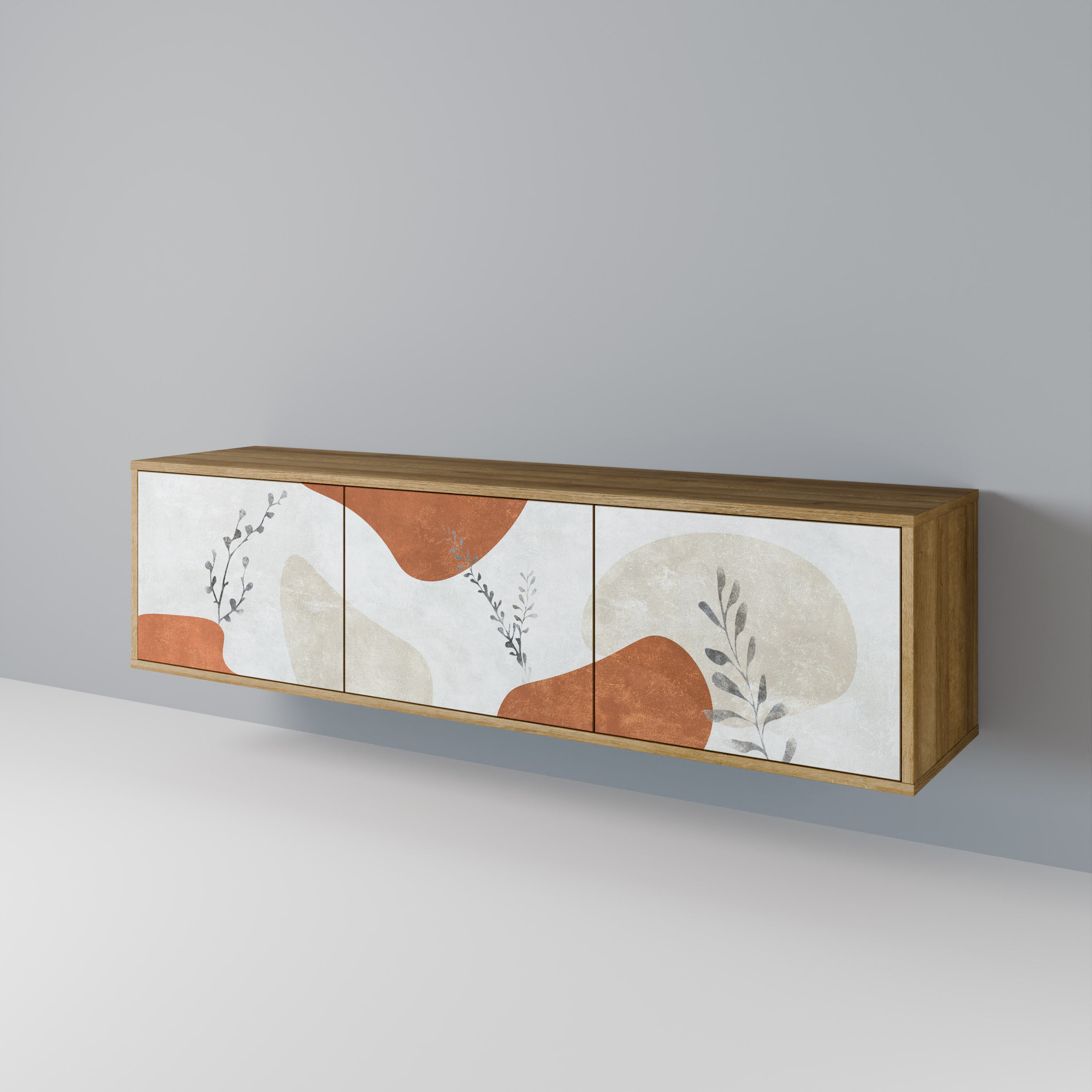 TRANQUIL TWIG Mueble de TV de 3 Puertas