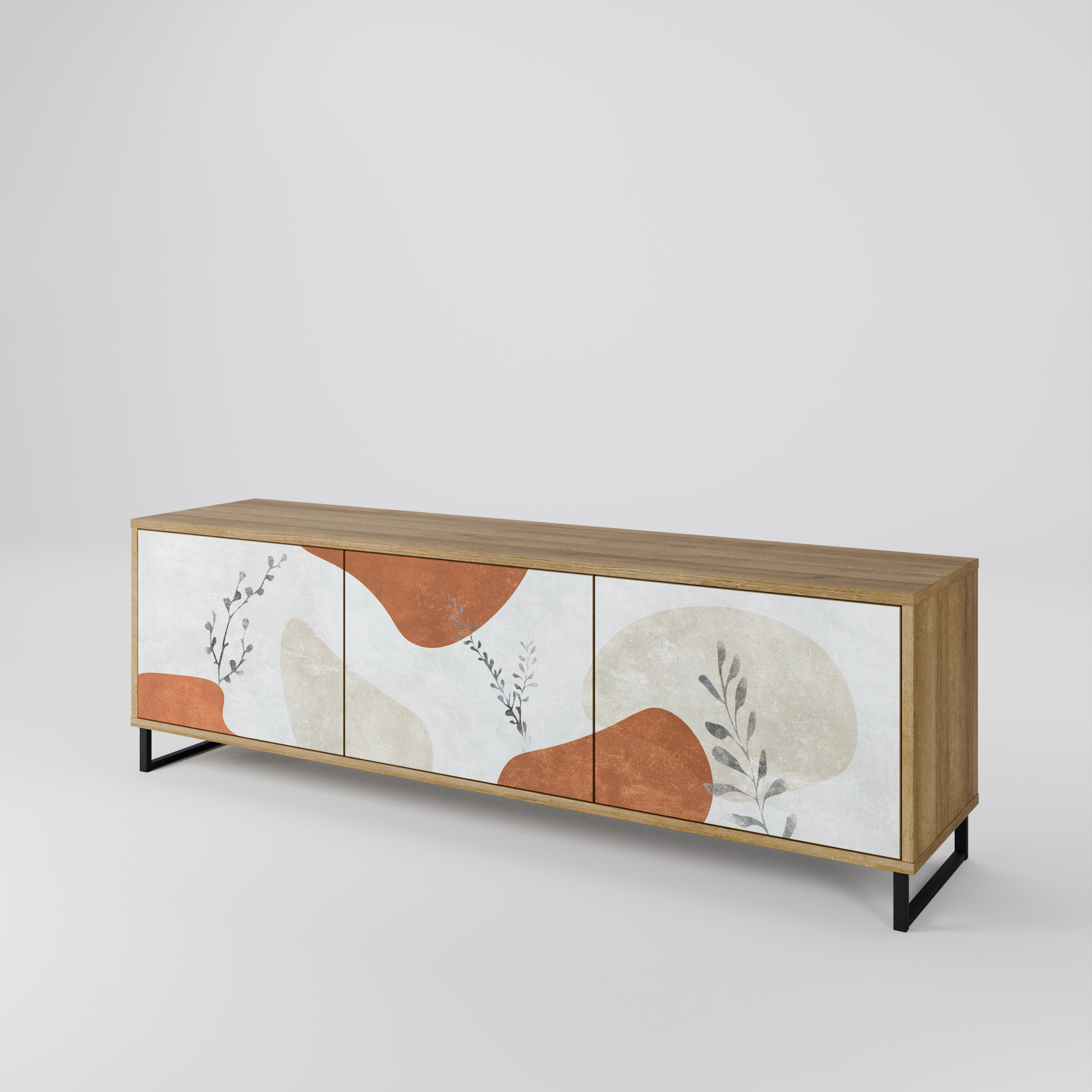 TRANQUIL TWIG Mueble de TV de 3 Puertas