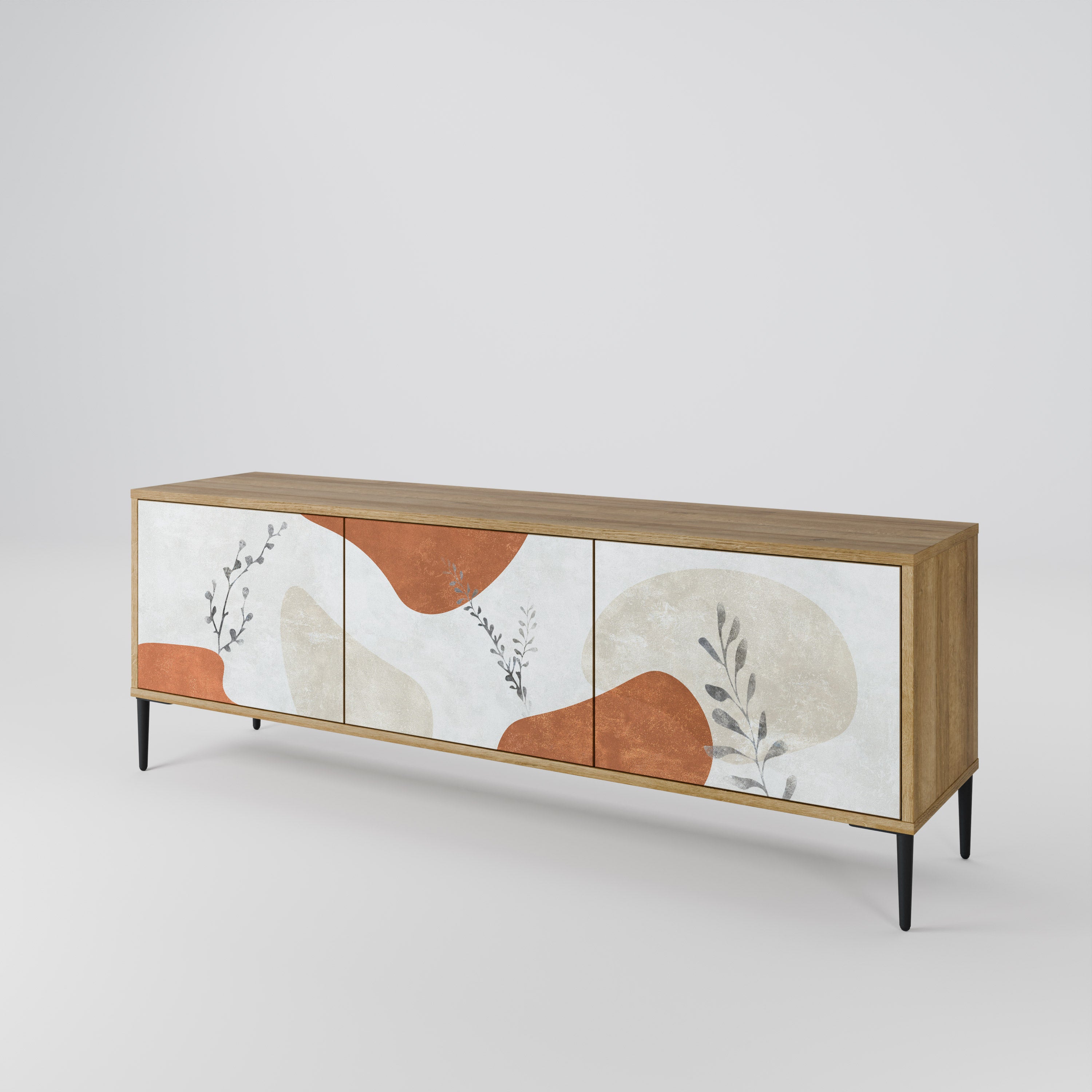 TRANQUIL TWIG Mueble de TV de 3 Puertas