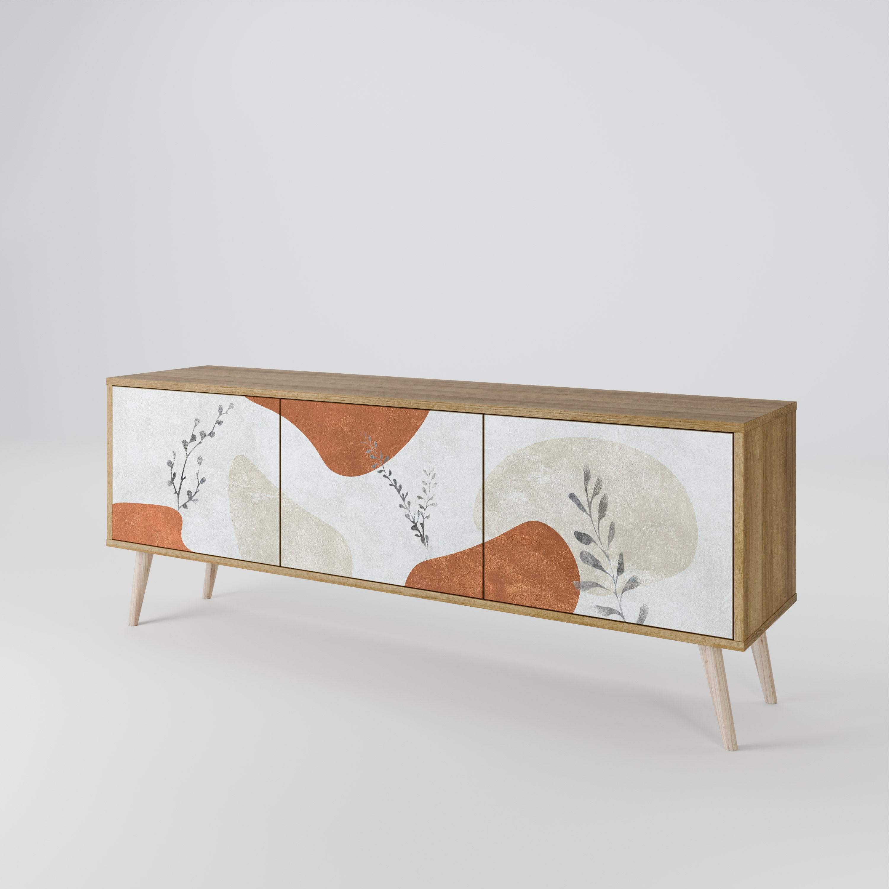 TRANQUIL TWIG Mueble de TV de 3 Puertas