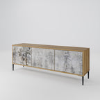 FADE IN THE TREES 3-Door TV Stand in Oak Effect