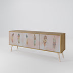 THE DELIQUESCE Mueble de TV de 3 Puertas