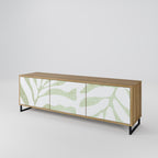 BOTANICAL SPARK 3-Door TV Stand in Oak Effect
