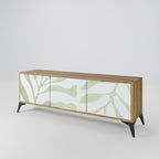 BOTANICAL SPARK 3-Door TV Stand in Oak Effect