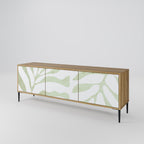 BOTANICAL SPARK 3-Door TV Stand in Oak Effect