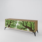 WILDERNESS DASH 3-Door TV Stand in Oak Effect