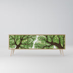 WILDERNESS DASH 3-Door TV Stand in Oak Effect