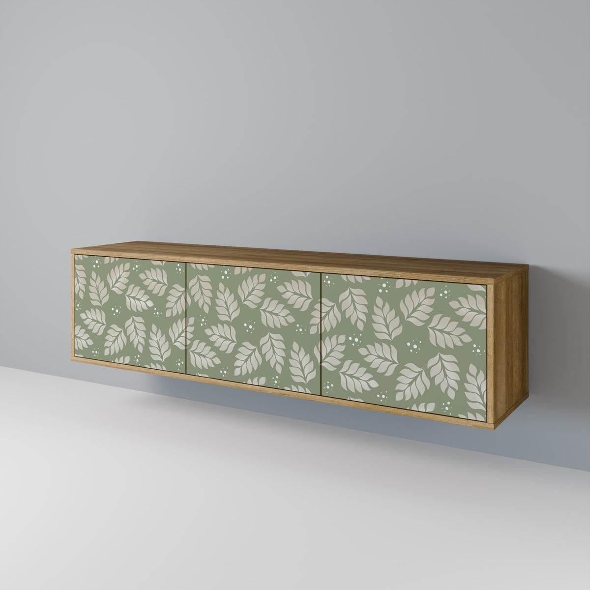 LEAVES ON GREEN Mueble de TV de 3 Puertas