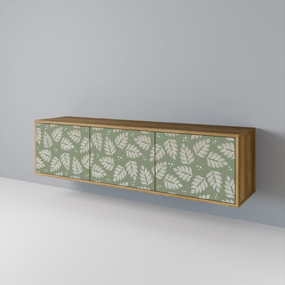 LEAVES ON GREEN Mueble de TV de 3 Puertas