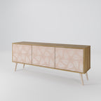 LEAVES ON BEIGE Mueble de TV de 3 Puertas