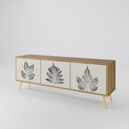LEAFY STAMPS Mueble de TV de 3 Puertas