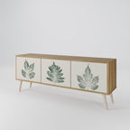 GREEN LEAFY STAMPS Mueble de TV de 3 Puertas