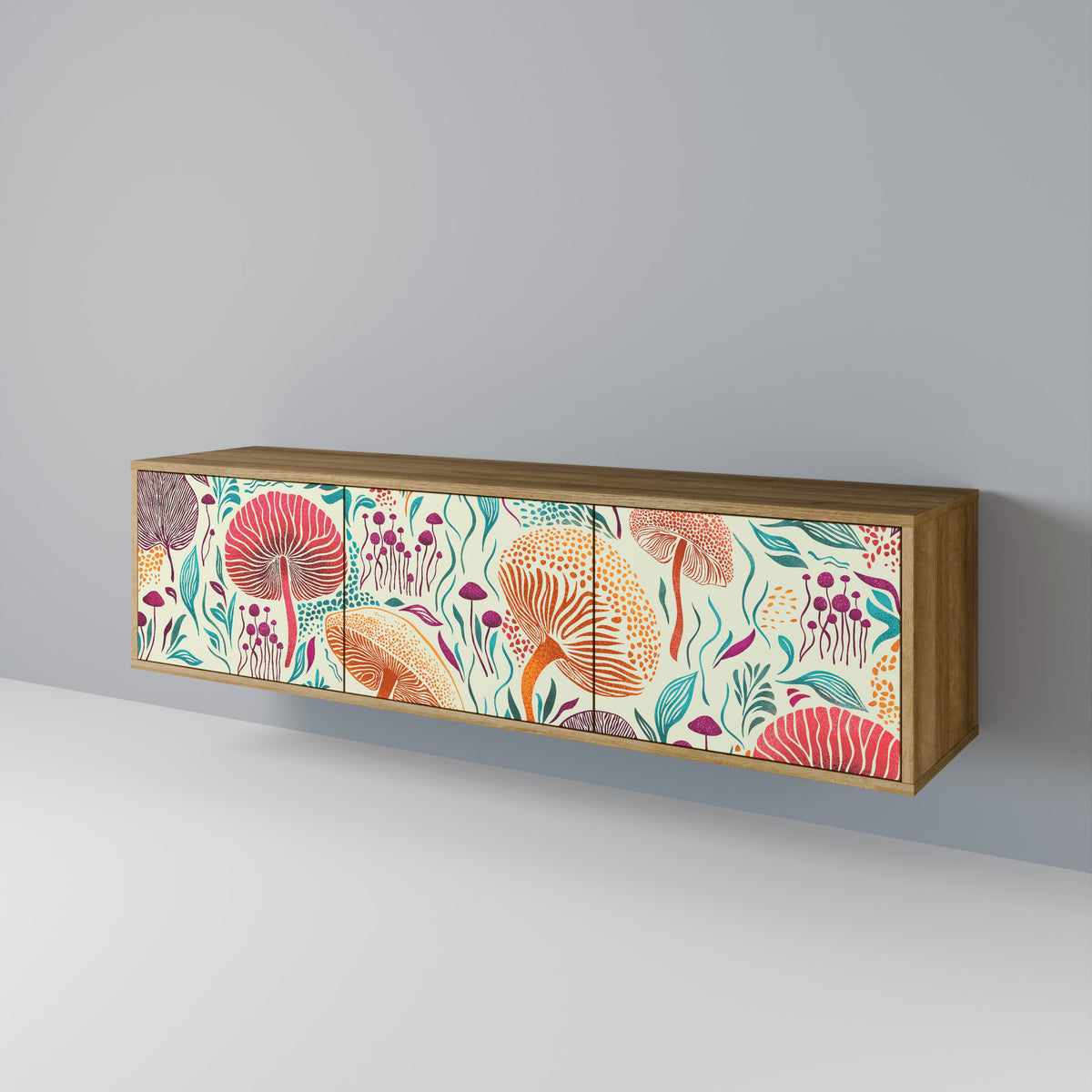 FUNGUS FANTASY Mueble de TV de 3 Puertas