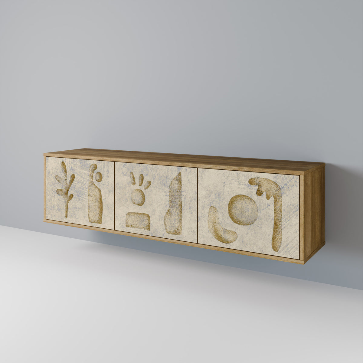 SAND SCULPTURES Mueble de TV de 3 Puertas