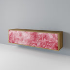 SWEET TROPICS 3-Door TV Stand in Oak Effect