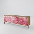 SWEET TROPICS 3-Door TV Stand in Oak Effect