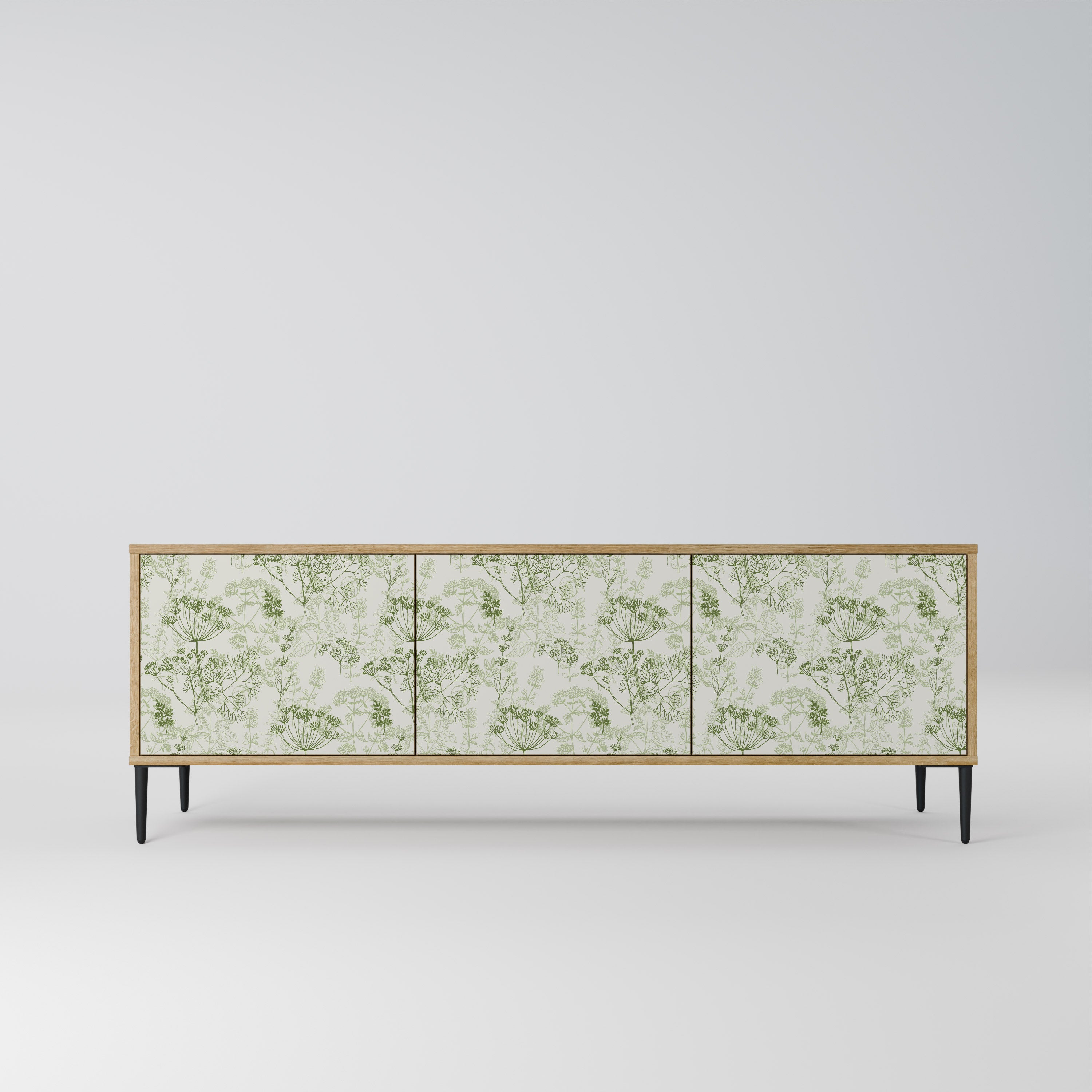 FENNEL BALDACHIN Mueble TV de 3 puertas efecto roble