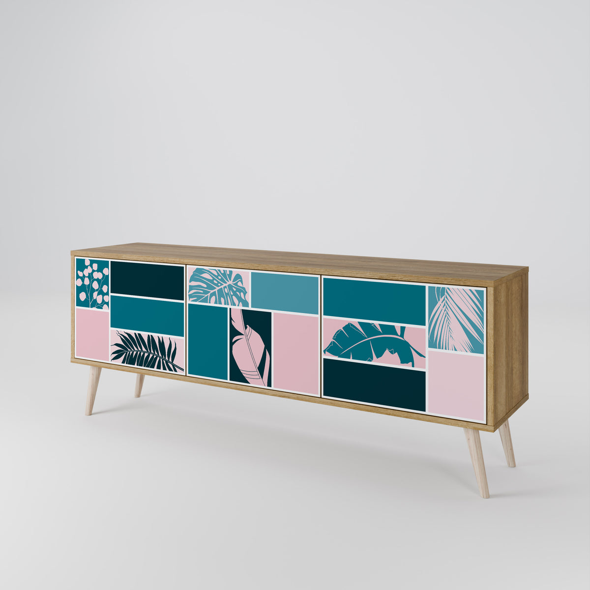 COMBINATION OF SHAPES Mueble de TV de 3 Puertas