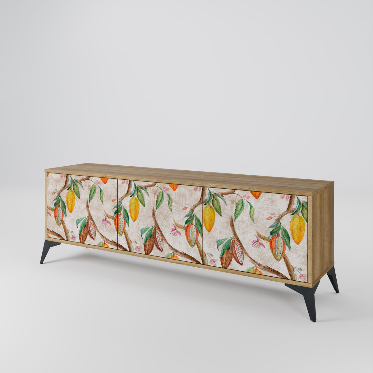 COCOA FRUITS Mueble de TV de 3 Puertas