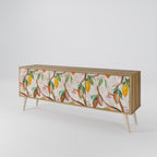 COCOA FRUITS 3-Door TV Stand in Oak Effect