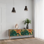 AUTUMN KALEIDOSCOPE Mueble de TV de 3 Puertas en Efecto Roble