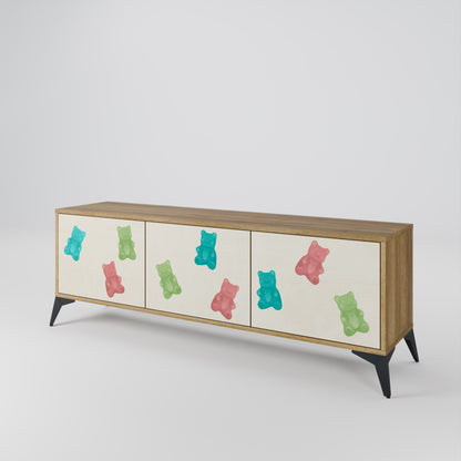 GUMMY BEARS Mueble de TV de 3 Puertas