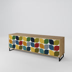 WEIGHTLESS HOURS Mueble de TV de 3 Puertas en Efecto Roble