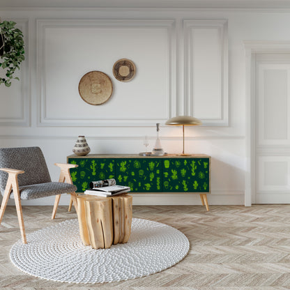 DESERT GREEN Mueble de TV de 3 Puertas