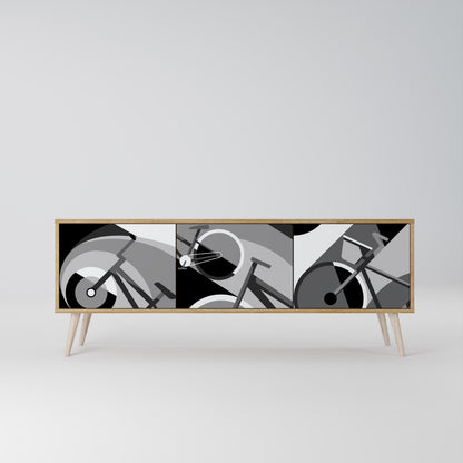 BIKE ENERGY Mueble de TV de 3 Puertas